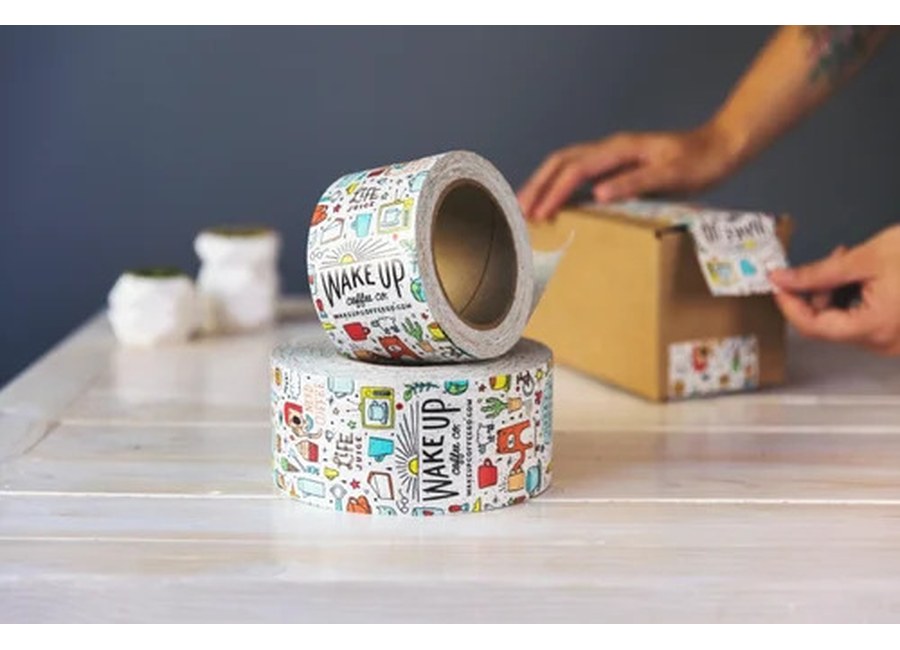 Printed packaging tape